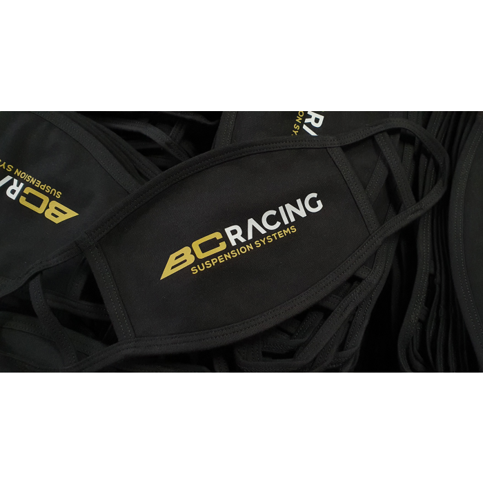 BC RACING - BLACK/GOLD FACE MASK